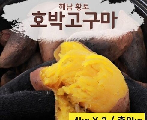 만족도 1위 23년 해남 햇 꿀고구마 4kg2박스  총8kg 베스트상품