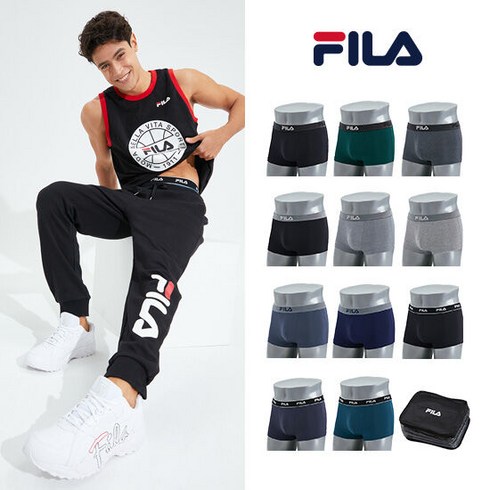 전문가 추천 FILA 휠라 남성속옷 NEW 블랙에디션 드로즈11종트래블백1종 추천상품