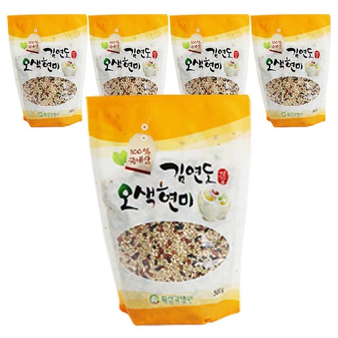 만족도 1위 오색현미 500g X 12봉  쌀귀리 500g X 3봉 총15봉 추천상품