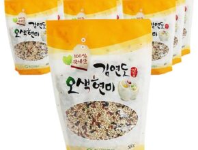 전문가 추천 오색현미 500g X 12봉  쌀귀리 500g X 3봉 총15봉 베스트상품