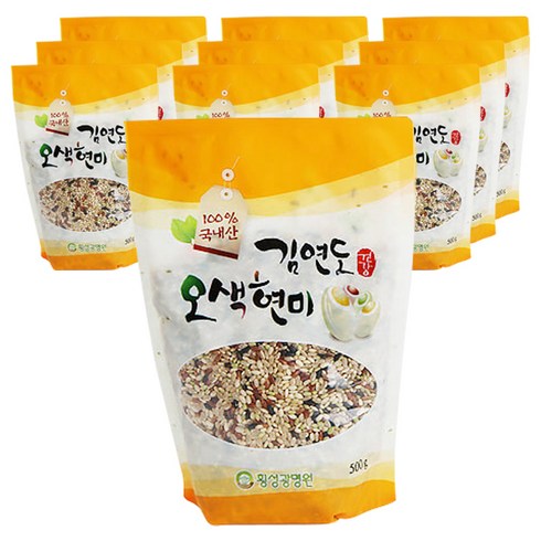 전문가 추천 오색현미 500g X 12봉  쌀귀리 500g X 3봉 총15봉 베스트상품