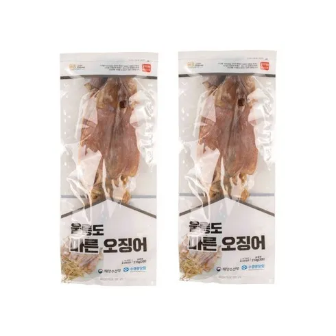 놓치면 후회할 울릉도 마른 오징어 210g2팩  총 6마리 베스트5